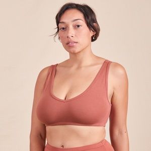 Big Bud Press bralette in clay